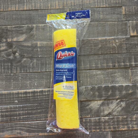 Quickie Jumbo Roller Mop Refill Type P Mop & Scrub Oversized NIP Mop 055/055B - Picture 5 of 5